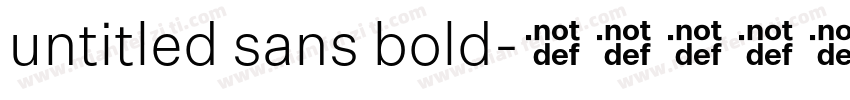 untitled sans bold字体转换